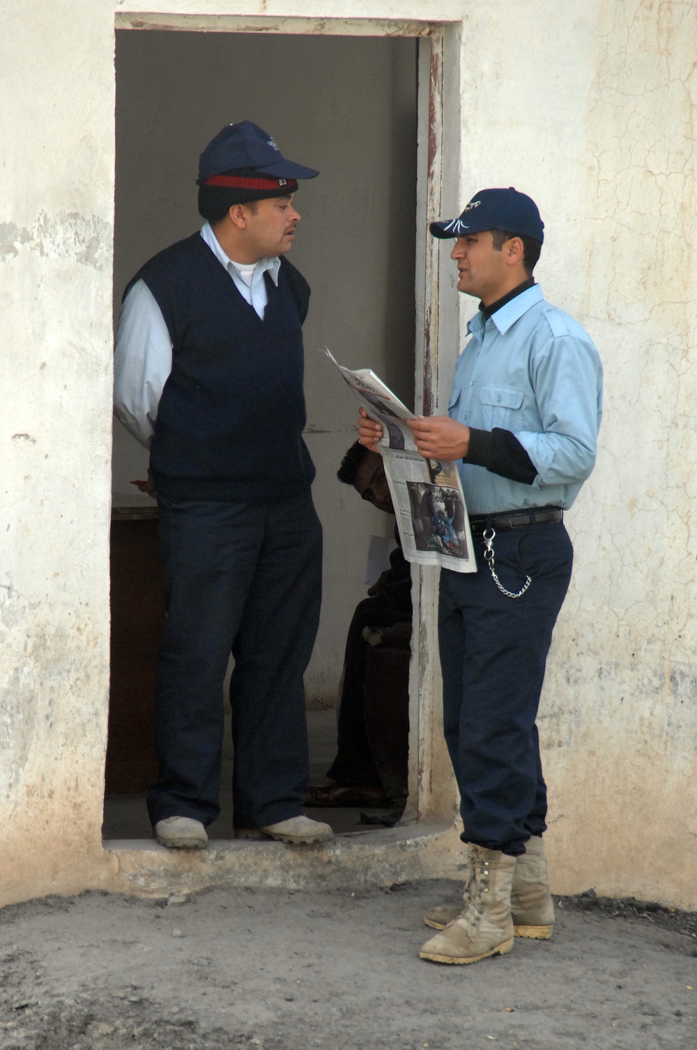 Iraqi police on duty in Diyala