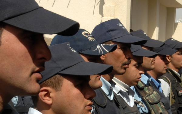 Iraqi police on duty in Diyala