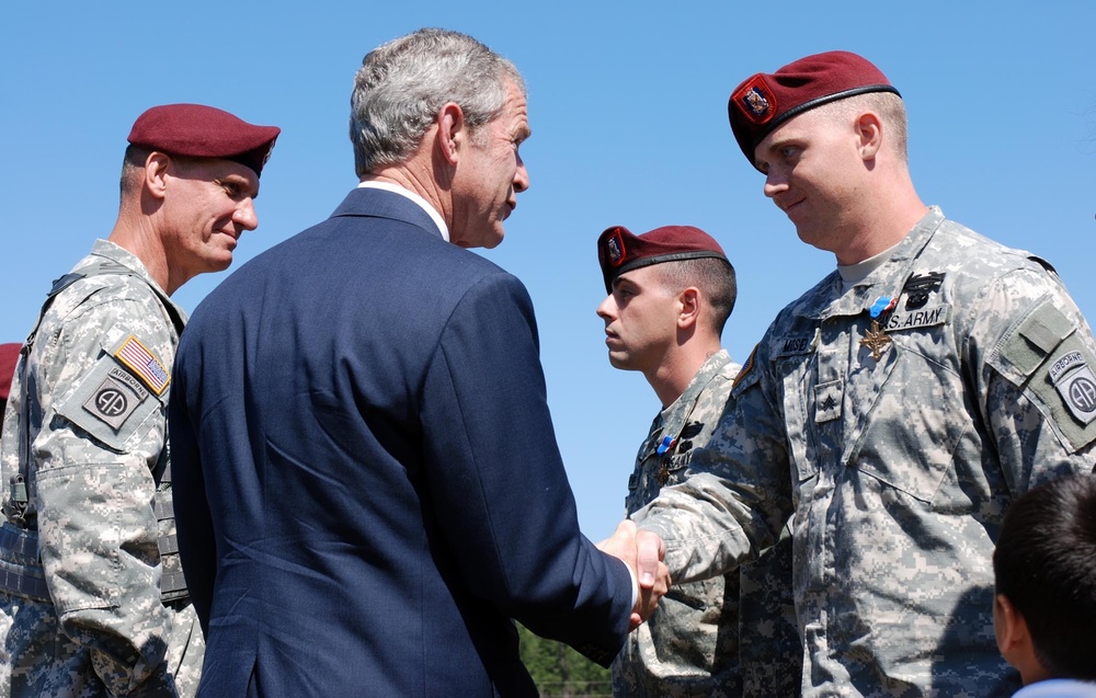 President Honors Fort Bragg Soldiers
