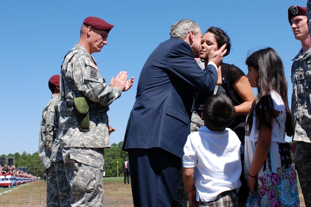 President Honors Fort Bragg Soldiers