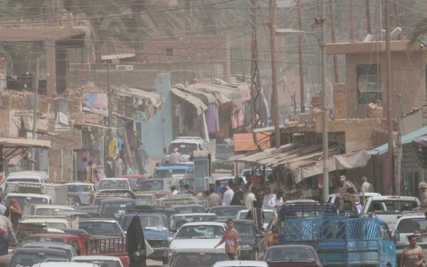 Bustling Marketplace in Haditha