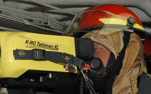 USS John S. McCain fire drill