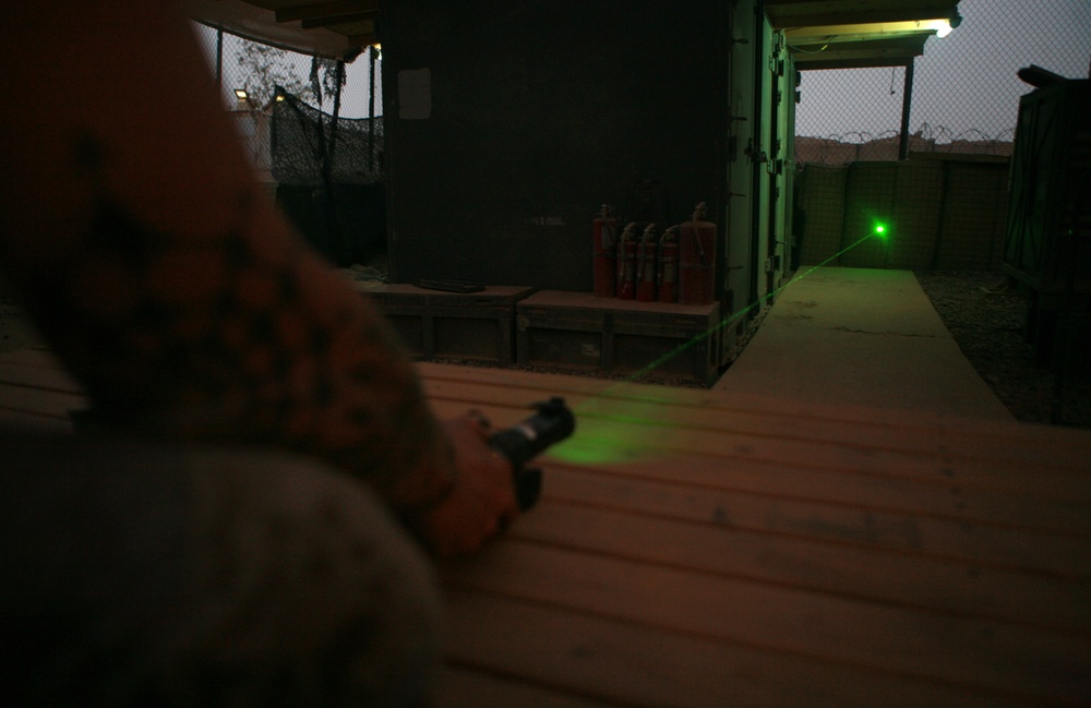 Marines receive laser safety training