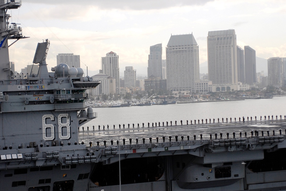 Nimitz gets underway for deployment