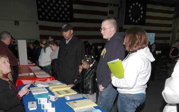 USS George Washington Sailors prepare for Japanese deployment