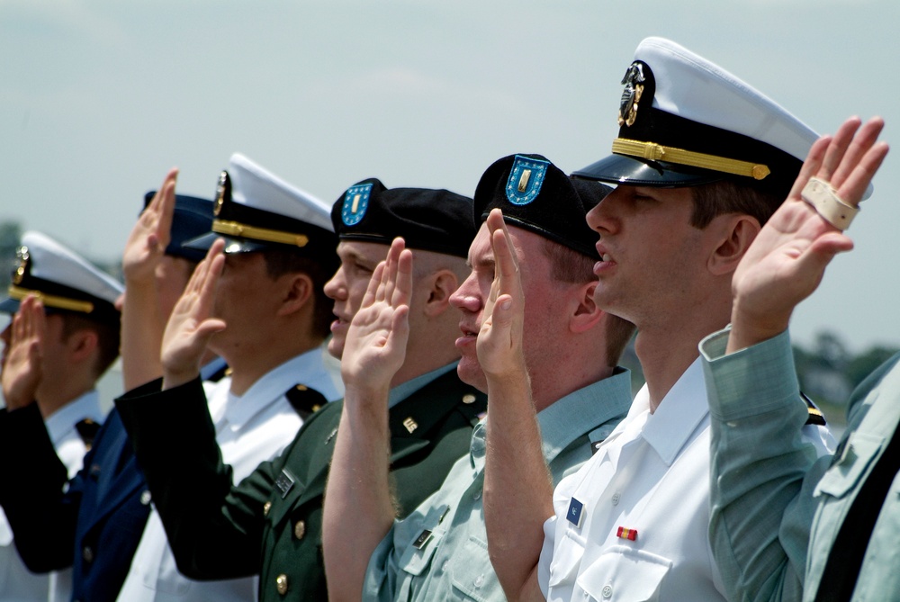 Medical students graduate on USS Wisconsin