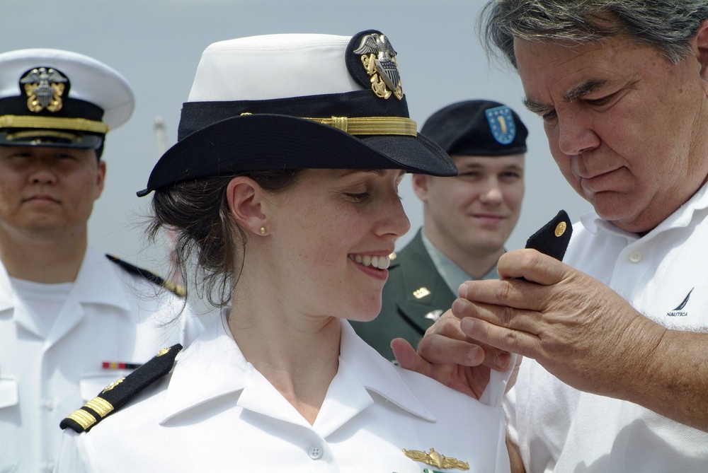 Medical students graduate on USS Wisconsin
