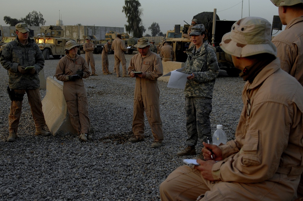 Patrolling southwest Baghdad