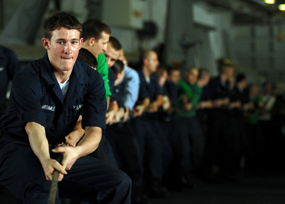 Operations aboard USS Abraham Lincoln