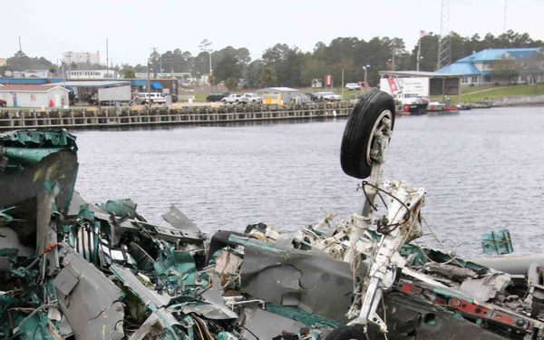 Wreckage of F-15C fighter jet