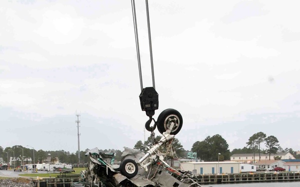 Wreckage of F-15C fighter jet
