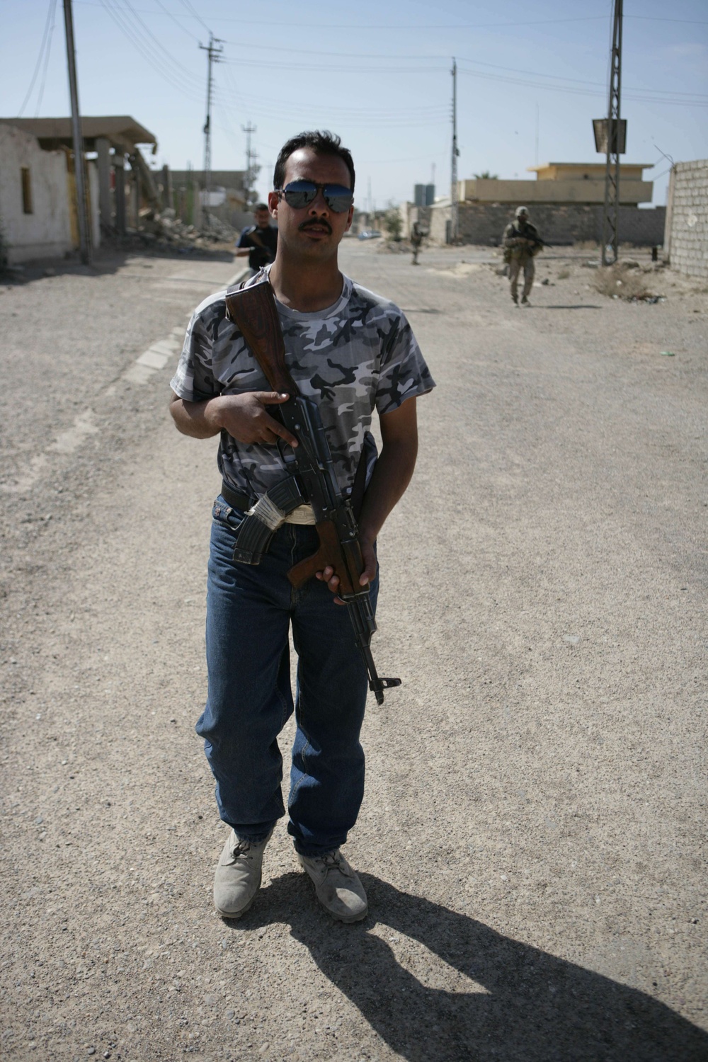 Security patrol in Al Sina'a