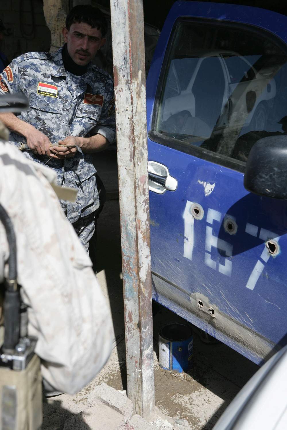Security patrol in Al Sina'a