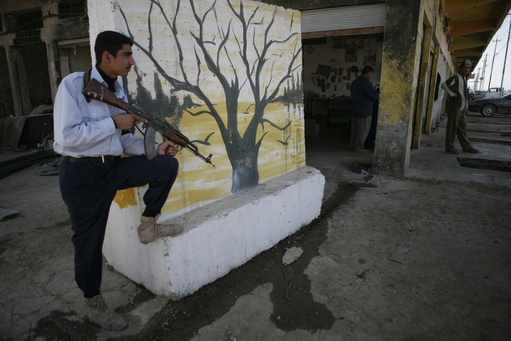 Security patrol in Al Sina'a