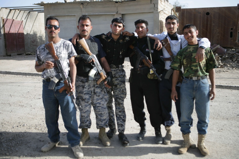 Security patrol in Al Sina'a