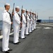 Parade aboard USS Ramage