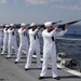 Parade aboard USS Ramage