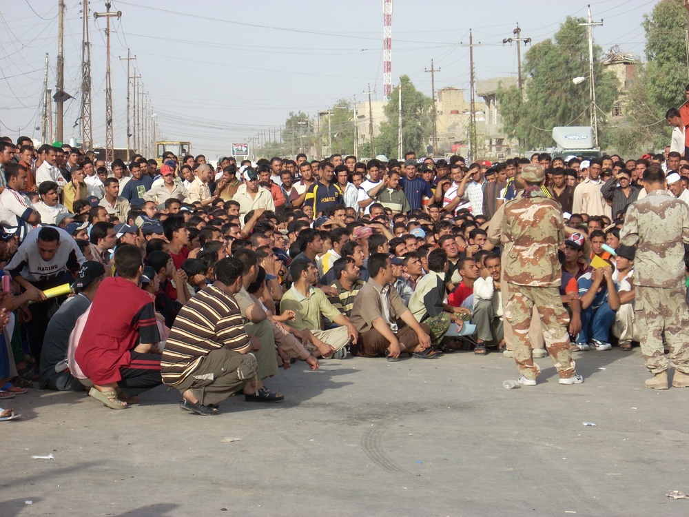 Iraqi Army Recruiting in Basra