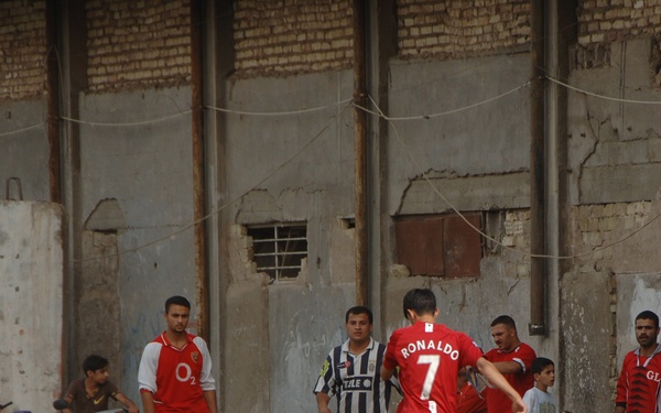 Dismounted Patrol in New Baghdad Marketplace