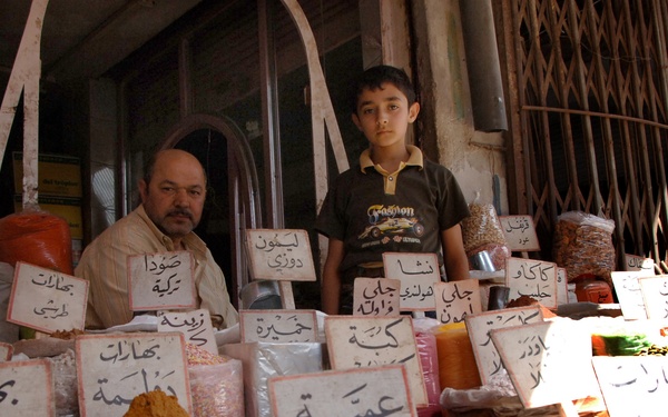 Dismounted Patrol in New Baghdad Marketplace