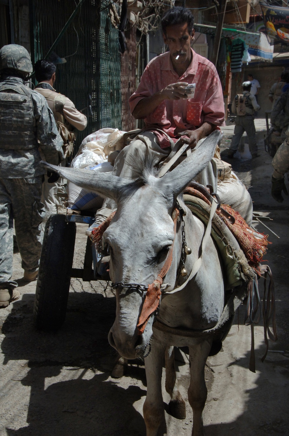 Dismounted Patrol in New Baghdad Marketplace