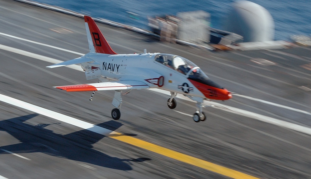 Carrier qualifications aboard USS Theodore Roosevelt