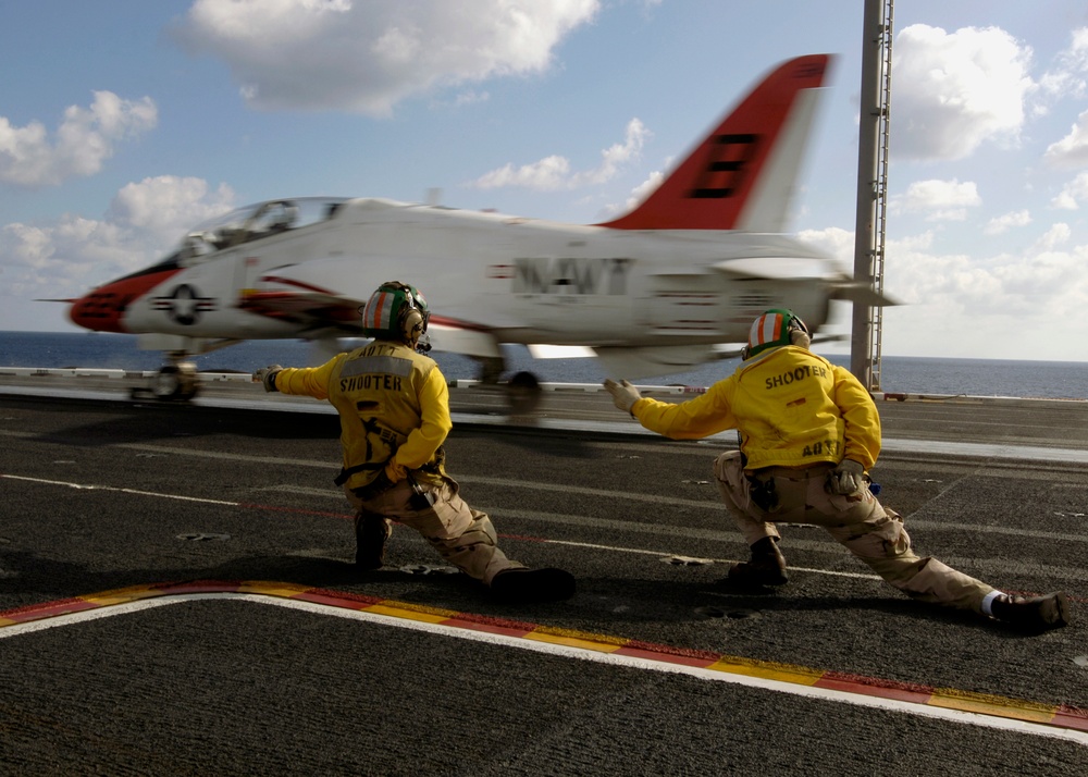 Carrier qualifications aboard USS Theodore Roosevelt