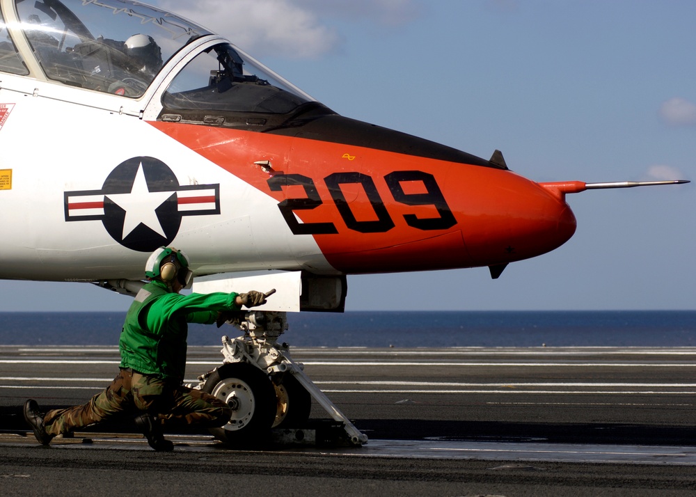 Carrier qualifications aboard USS Theodore Roosevelt