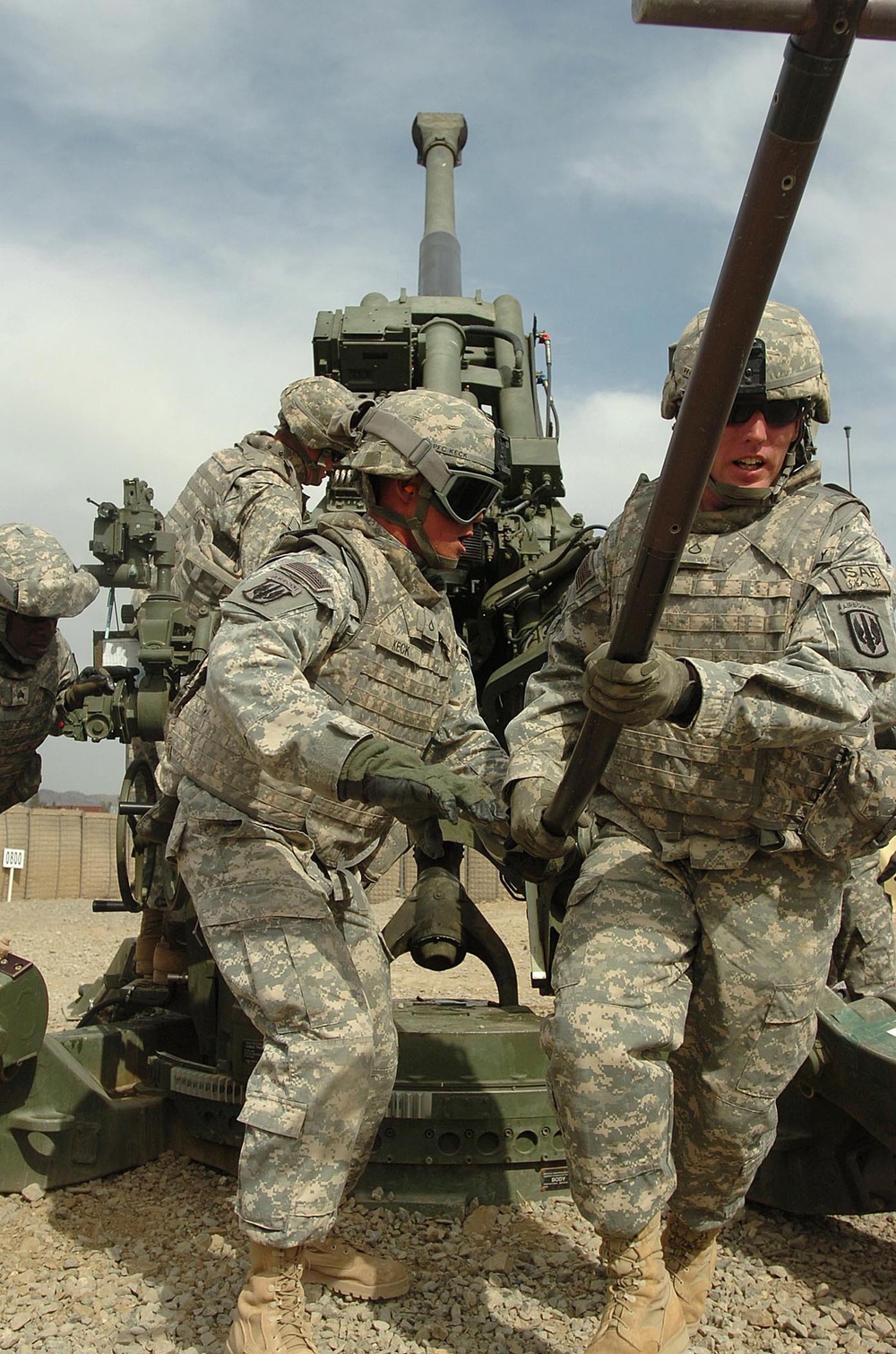 Howitzer training session in Afghanistan