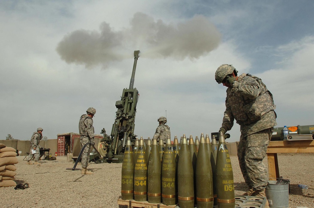 Howitzer training session in Afghanistan