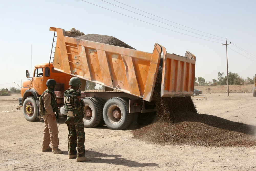 Marines participate in Operation Gravel Dump
