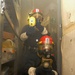 USS Lake Erie Sailors practice firefighting techniques