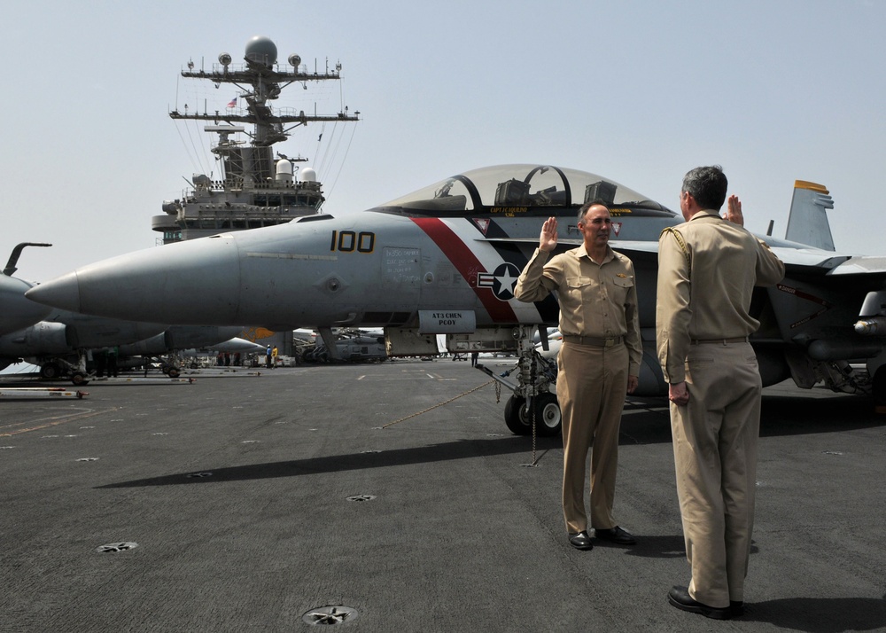 Rear Admiral Receives Second Star Aboard USS Abraham Lincoln