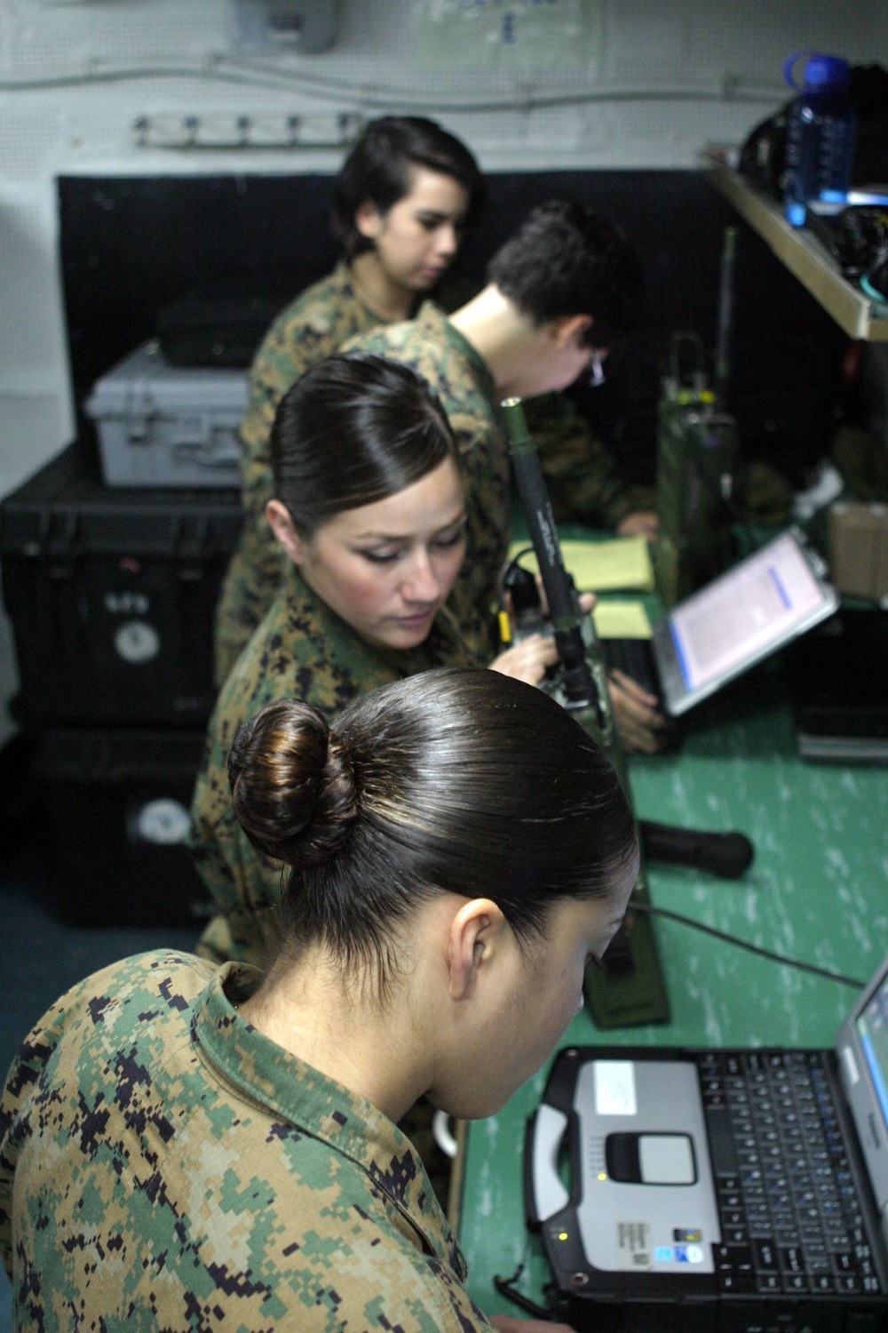 High frequency training aboard the USS Essex