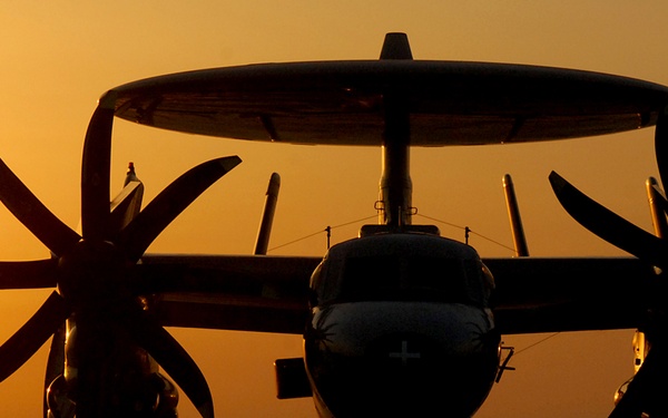 E-2C Hawkeye at dawn