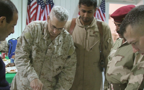 Birthday celebration at Camp Habbaniyah