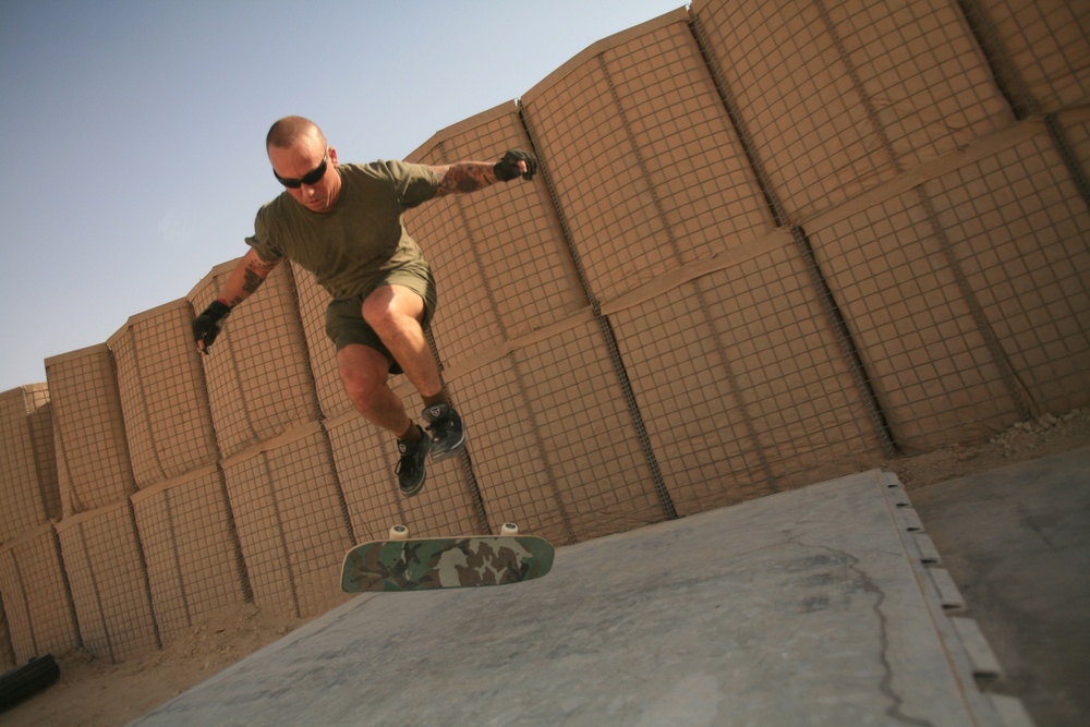 1st. Sgt. Butterfield resurrects skateboarding career