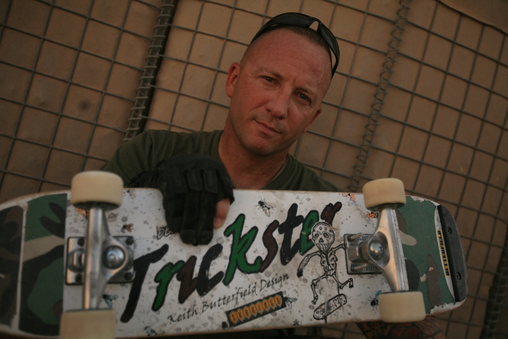 1st. Sgt. Butterfield resurrects skateboarding career