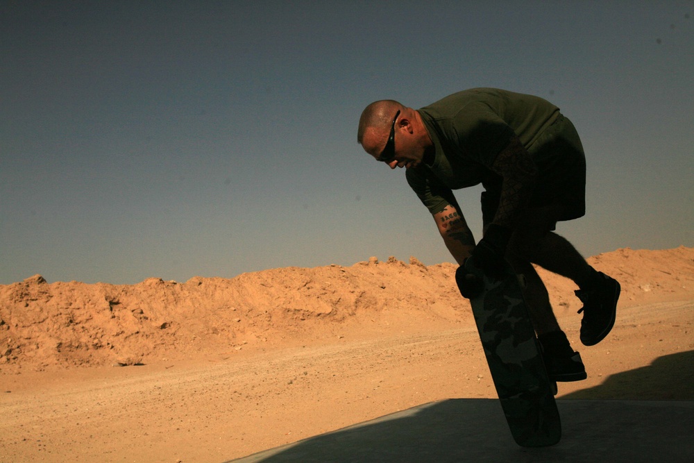 1st. Sgt. Butterfield resurrects skateboarding career