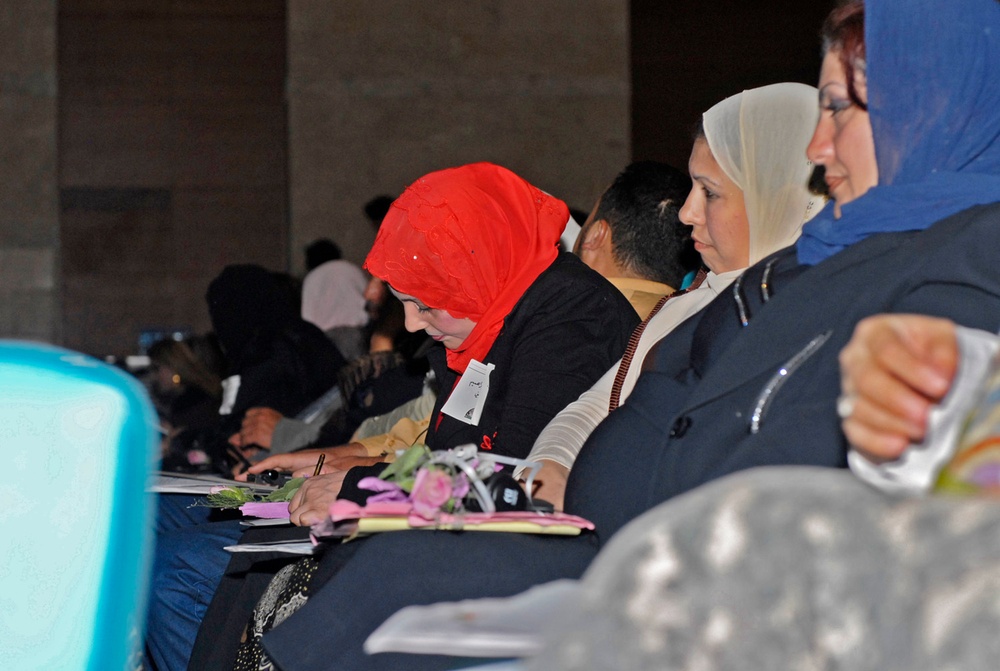 Discussing issues, Northern Iraq  Women's Conference