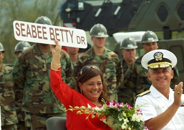 Seabee Betty street sign celebration