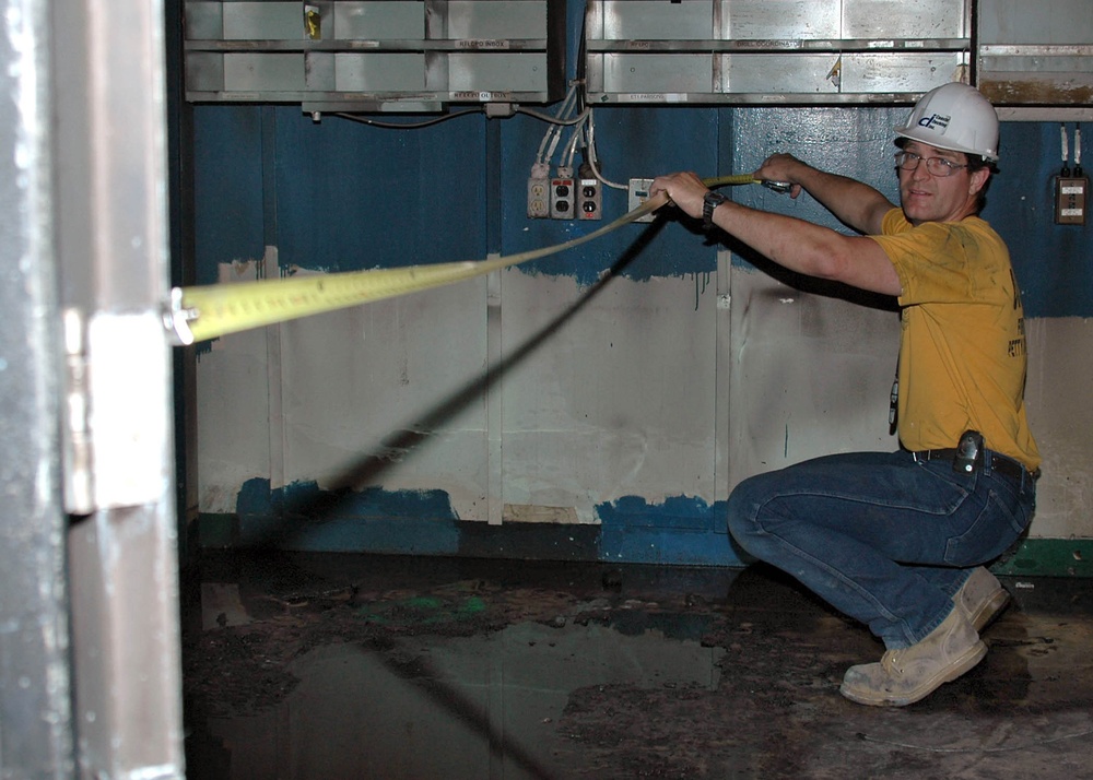 Fire Damage Aboard USS George Washington