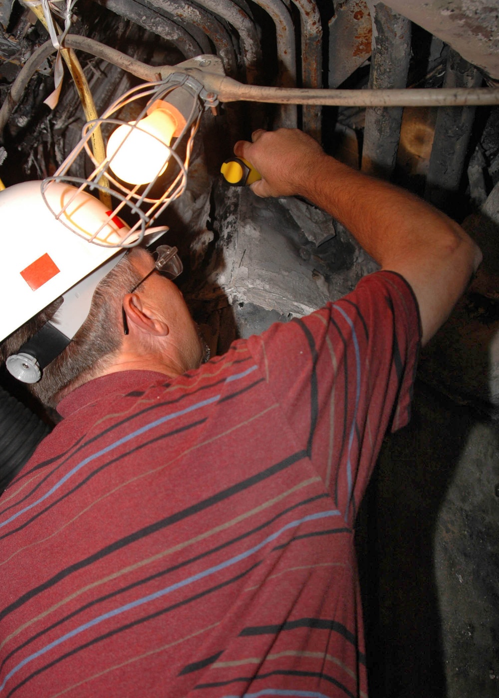 Fire Damage Aboard USS George Washington (CVN 73)