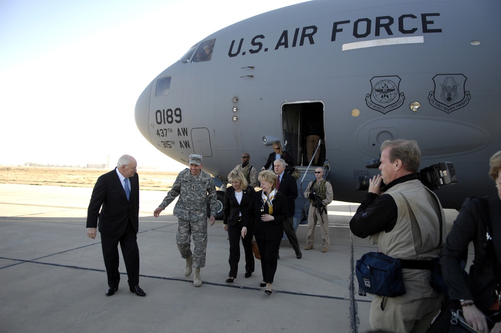 Vice President Cheney visits troops and dignitaries in Iraq