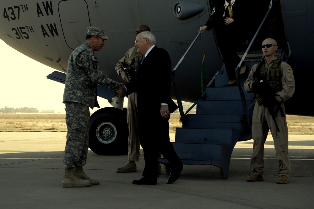 Vice President Cheney visits troops and dignitaries in Iraq