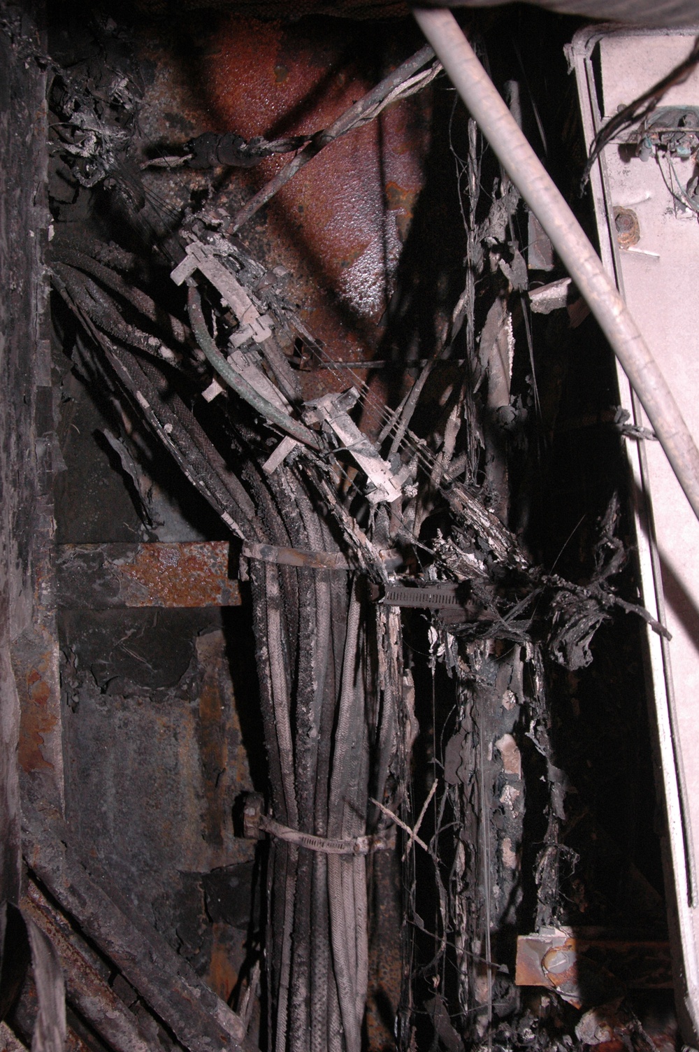 Fire Damage Aboard USS George Washington (CVN 73)