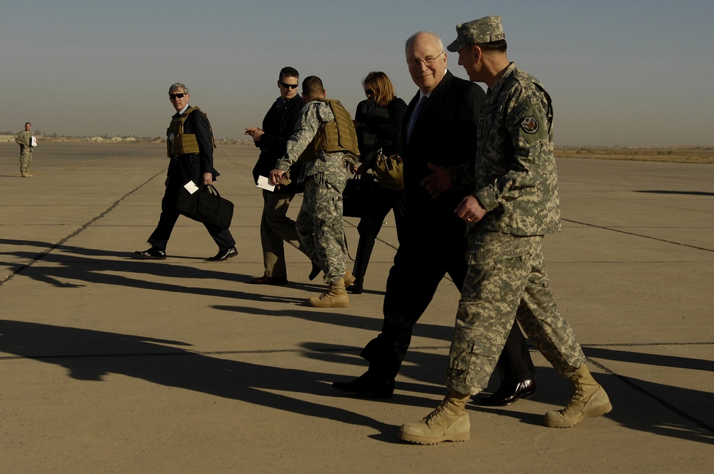 Vice President Cheney Visits Troops and Dignitaries in Iraq