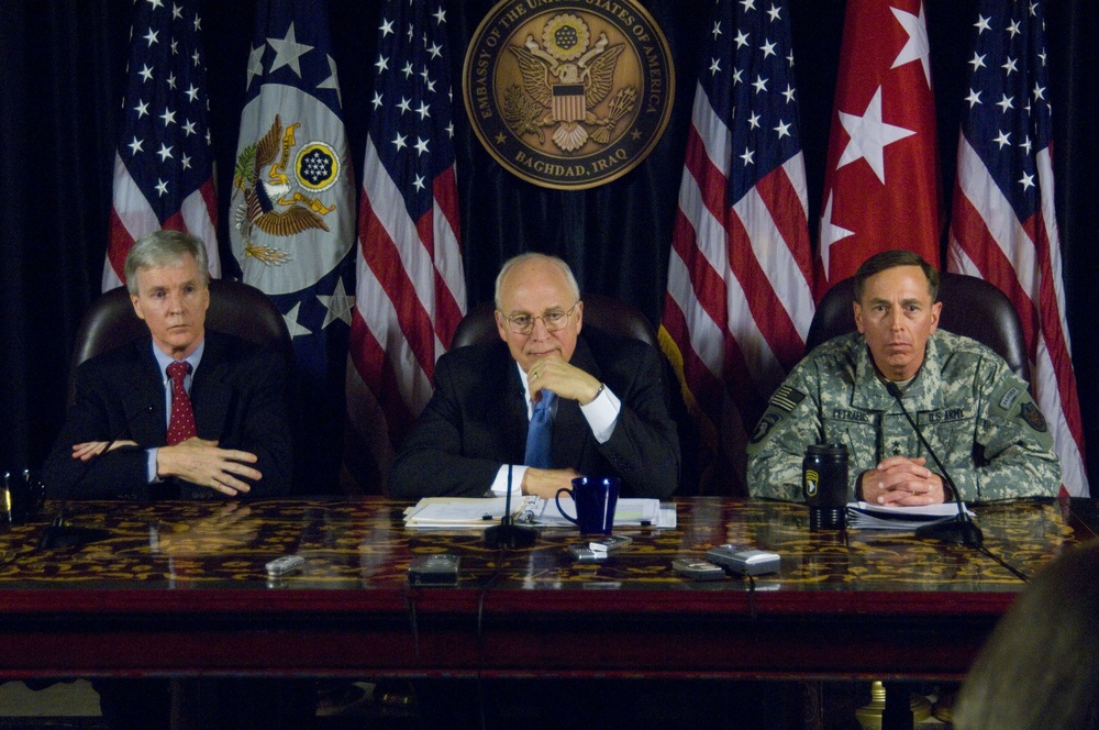 Vice President Cheney Visits Troops and Dignitaries in Iraq
