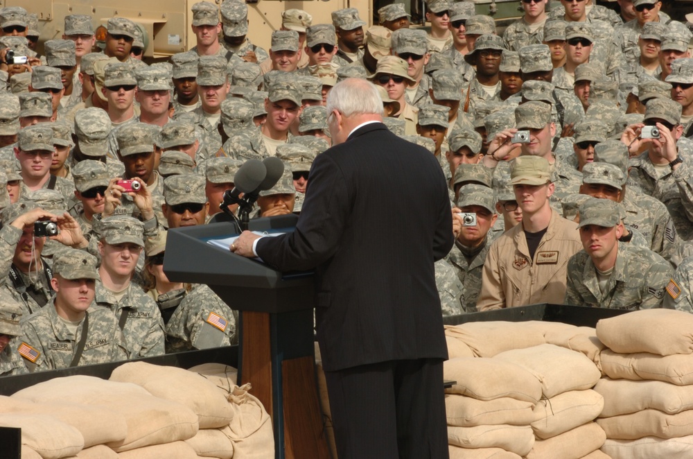 Vice President Cheney Visits Troops and Dignitaries in Iraq