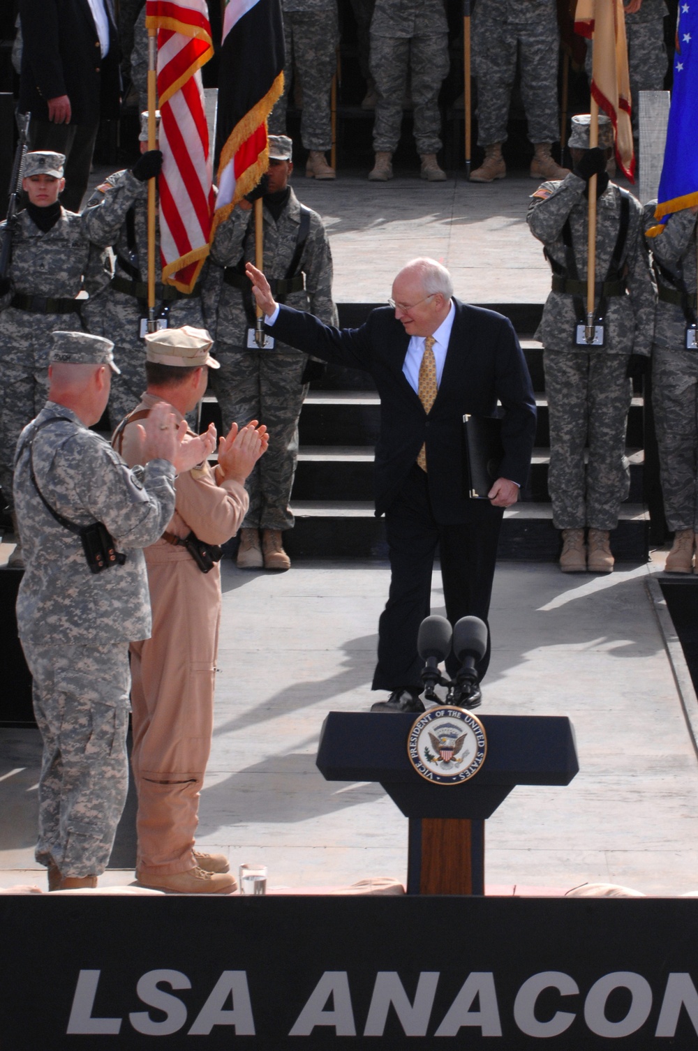 Vice President Cheney Visits Troops and Dignitaries in Iraq
